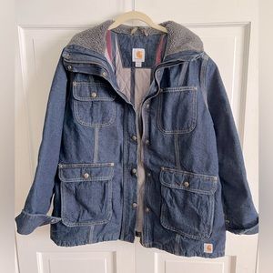Carhartt Denim Jacket XL (16/18) IRR, NWOT